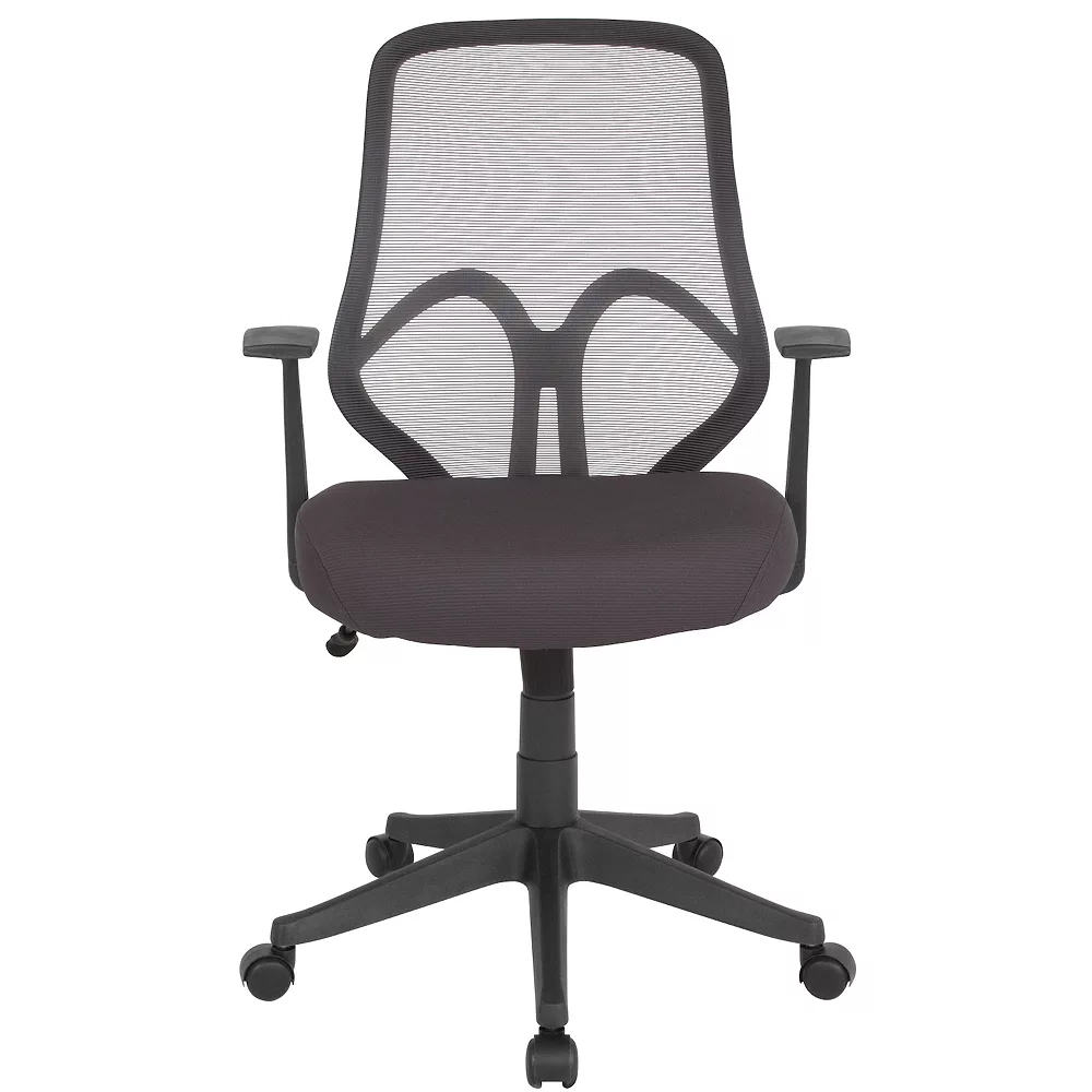 Emma And Oliver High Back Black Mesh Office Chair With Arms 5 Emma And Oliver High Back Black Mesh Office Chair With Arms - Image 3