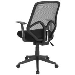 Emma And Oliver High Back Black Mesh Office Chair With Arms 9 Emma And Oliver High Back Black Mesh Office Chair With Arms -Home furnishings 5971901 ALT3