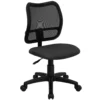 Emma And Oliver Mid-Back Navy Blue Mesh Swivel Task Office Chair
