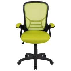 Emma And Oliver High Back Black Mesh Ergonomic Office Chair With Black Frame And Flip-up Arms 9 Emma And Oliver High Back Black Mesh Ergonomic Office Chair With Black Frame And Flip-up Arms -Home furnishings 5972317 ALT3