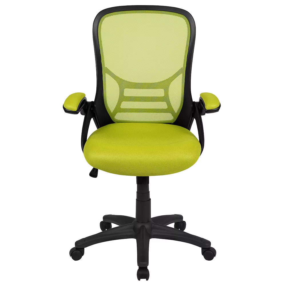 Emma And Oliver High Back Black Mesh Ergonomic Office Chair With Black Frame And Flip-up Arms 6 Emma And Oliver High Back Black Mesh Ergonomic Office Chair With Black Frame And Flip-up Arms - Image 4