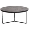 Emma And Oliver 31.5" Round Indoor Coffee Table In Faux Concrete Finish - Living Room Table -Home furnishings 5972352