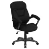 Emma And Oliver High Back Gray Microfiber Executive Swivel Ergonomic Office Chair With Arms -Home furnishings 5972870 Black Microfiber