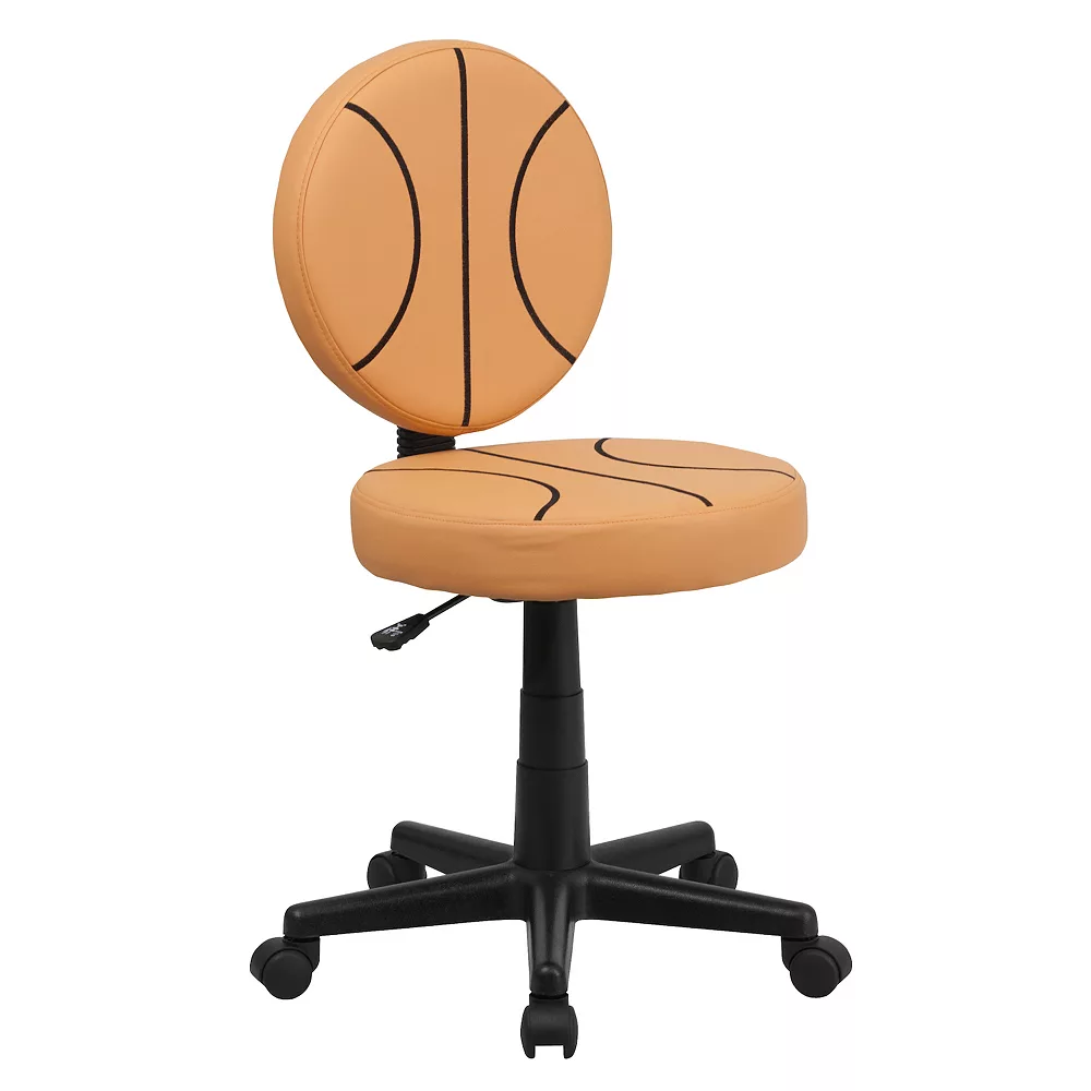 Emma And Oliver Football Swivel Task Office Chair 3 Emma And Oliver Football Swivel Task Office Chair