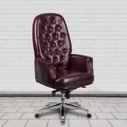 Emma And Oliver High Back Traditional Burgundy LeatherSoft Multifunction Ergonomic Office Chair 7 Emma And Oliver High Back Traditional Burgundy LeatherSoft Multifunction Ergonomic Office Chair -Home furnishings 5972936 ALT