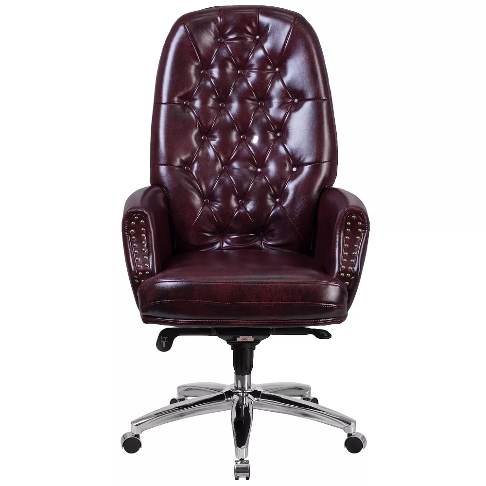 Emma And Oliver High Back Traditional Burgundy LeatherSoft Multifunction Ergonomic Office Chair 6 Emma And Oliver High Back Traditional Burgundy LeatherSoft Multifunction Ergonomic Office Chair - Image 4
