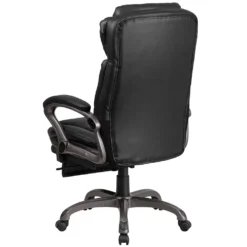 Emma And Oliver High Back Black LeatherSoft Reclining Ergonomic Outer Lumbar Swivel Office Chair 9 Emma And Oliver High Back Black LeatherSoft Reclining Ergonomic Outer Lumbar Swivel Office Chair -Home furnishings 5974109 ALT3