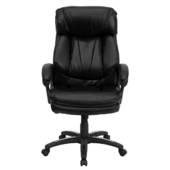 Emma And Oliver High Back Black LeatherSoft Extensive Padding Swivel Ergonomic Office Arm Chair -Home furnishings 5974111 ALT2