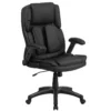 Emma And Oliver High Back Comfort Back Black LeatherSoft Swivel Ergonomic Flip-Up Arm Office Chair 2 Emma And Oliver High Back Comfort Back Black LeatherSoft Swivel Ergonomic Flip-Up Arm Office Chair -Home furnishings 5974119