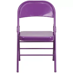 Emma And Oliver 2 Pack Impulsive Purple Triple Braced & Double Hinged Metal Folding Chair 9 Emma And Oliver 2 Pack Impulsive Purple Triple Braced & Double Hinged Metal Folding Chair -Home furnishings 5978196 ALT3