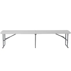 Emma And Oliver 10.25"Wx71"L Portable Bi-Fold Granite White Plastic Bench 9 Emma And Oliver 10.25"Wx71"L Portable Bi-Fold Granite White Plastic Bench -Home furnishings 5978252 ALT3
