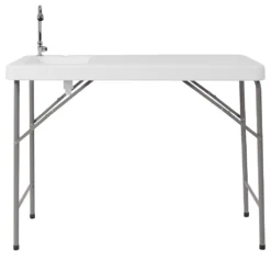 Emma And Oliver 4-Foot Portable Fish Cleaning Table / Outdoor Camping Table And Sink 8 Emma And Oliver 4-Foot Portable Fish Cleaning Table / Outdoor Camping Table And Sink -Home furnishings 5978279 ALT2