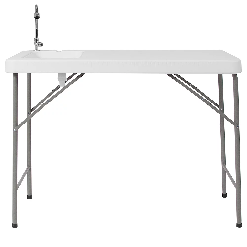 Emma And Oliver 4-Foot Portable Fish Cleaning Table / Outdoor Camping Table And Sink 5 Emma And Oliver 4-Foot Portable Fish Cleaning Table / Outdoor Camping Table And Sink - Image 3