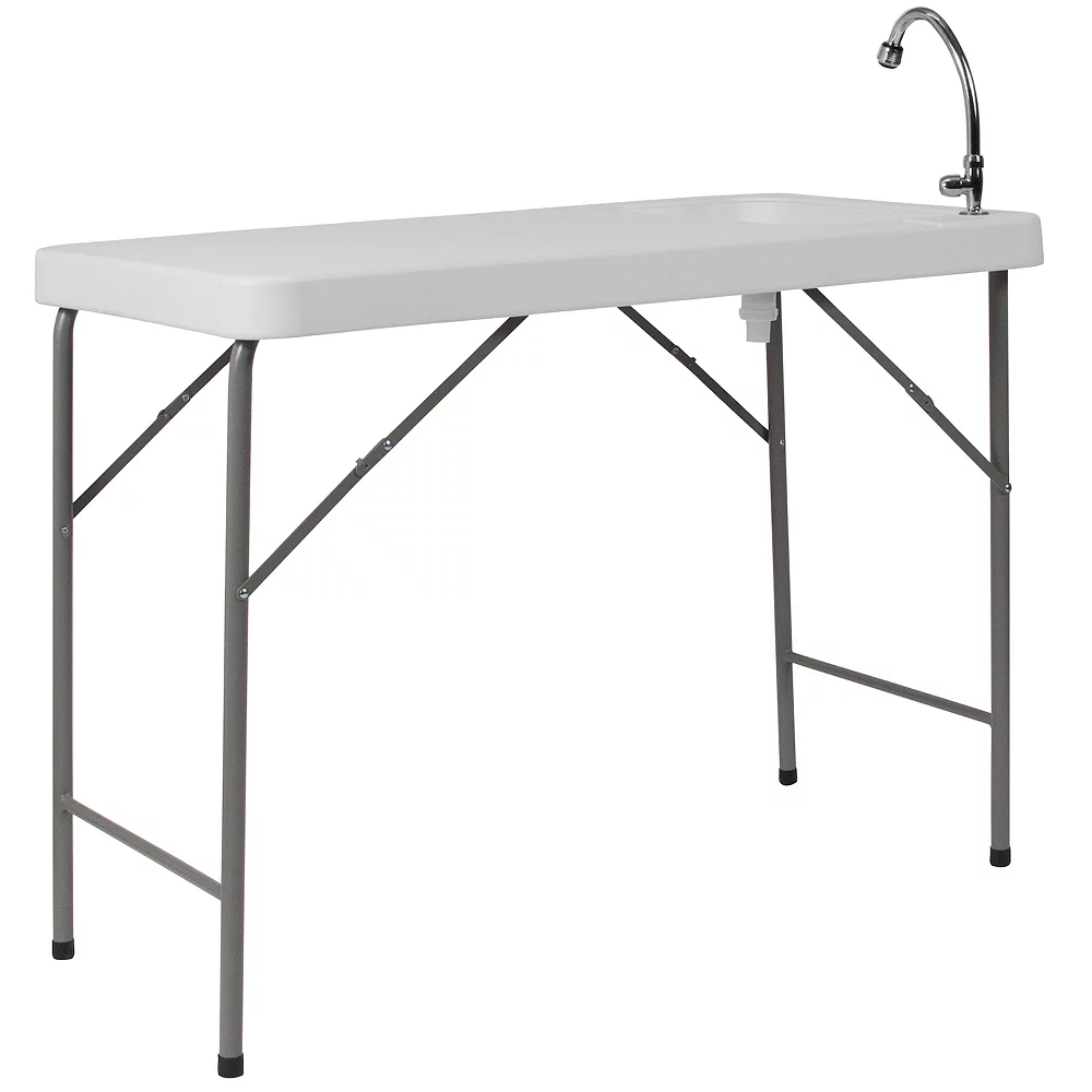 Emma And Oliver 4-Foot Portable Fish Cleaning Table / Outdoor Camping Table And Sink 6 Emma And Oliver 4-Foot Portable Fish Cleaning Table / Outdoor Camping Table And Sink - Image 4