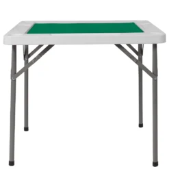 Emma And Oliver 34.5" Square 4-Player Folding Card Game Table With Green Felt And Cup Holders -Home furnishings 5978308 ALT2