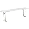 Emma And Oliver 8-Foot Granite White Plastic Folding Training / Seminar Table -Home furnishings 5978310