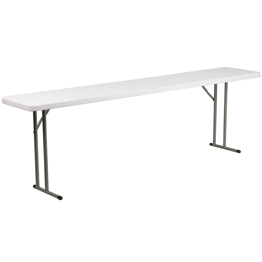 Emma And Oliver 8-Foot Granite White Plastic Folding Training / Seminar Table 3 Emma And Oliver 8-Foot Granite White Plastic Folding Training / Seminar Table