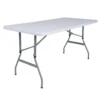 Emma And Oliver 4.93-Foot Height Adjustable Granite White Plastic Folding Table - Activity Table 1 Emma And Oliver 4.93-Foot Height Adjustable Granite White Plastic Folding Table - Activity Table -Home furnishings 5978313
