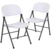 Emma And Oliver 2 Pack Granite White Plastic Folding Chair With Charcoal Frame 1 Emma And Oliver 2 Pack Granite White Plastic Folding Chair With Charcoal Frame -Home furnishings 5978315