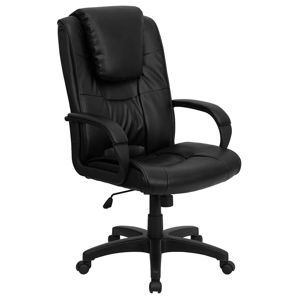 Emma And Oliver High Back Black LeatherSoft Oversized Headrest Executive Swivel Office Chair 3 Emma And Oliver High Back Black LeatherSoft Oversized Headrest Executive Swivel Office Chair