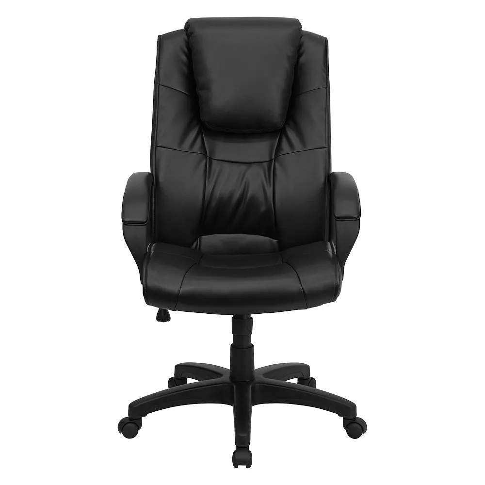 Emma And Oliver High Back Black LeatherSoft Oversized Headrest Executive Swivel Office Chair 5 Emma And Oliver High Back Black LeatherSoft Oversized Headrest Executive Swivel Office Chair - Image 3