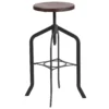 Emma And Oliver 30" Barstool With Adjustable Wood Seat -Home furnishings 5978413