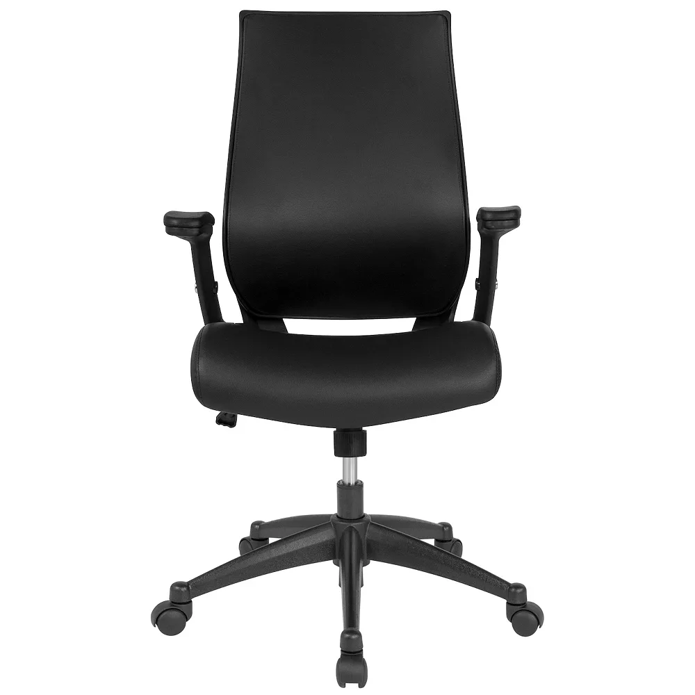 Emma And Oliver High Back Black LeatherSoft Executive Molded Foam Seat Swivel Office Chair 5 Emma And Oliver High Back Black LeatherSoft Executive Molded Foam Seat Swivel Office Chair - Image 3