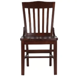 Emma And Oliver School House Back Walnut Wood Chair 9 Emma And Oliver School House Back Walnut Wood Chair -Home furnishings 5978480 ALT3