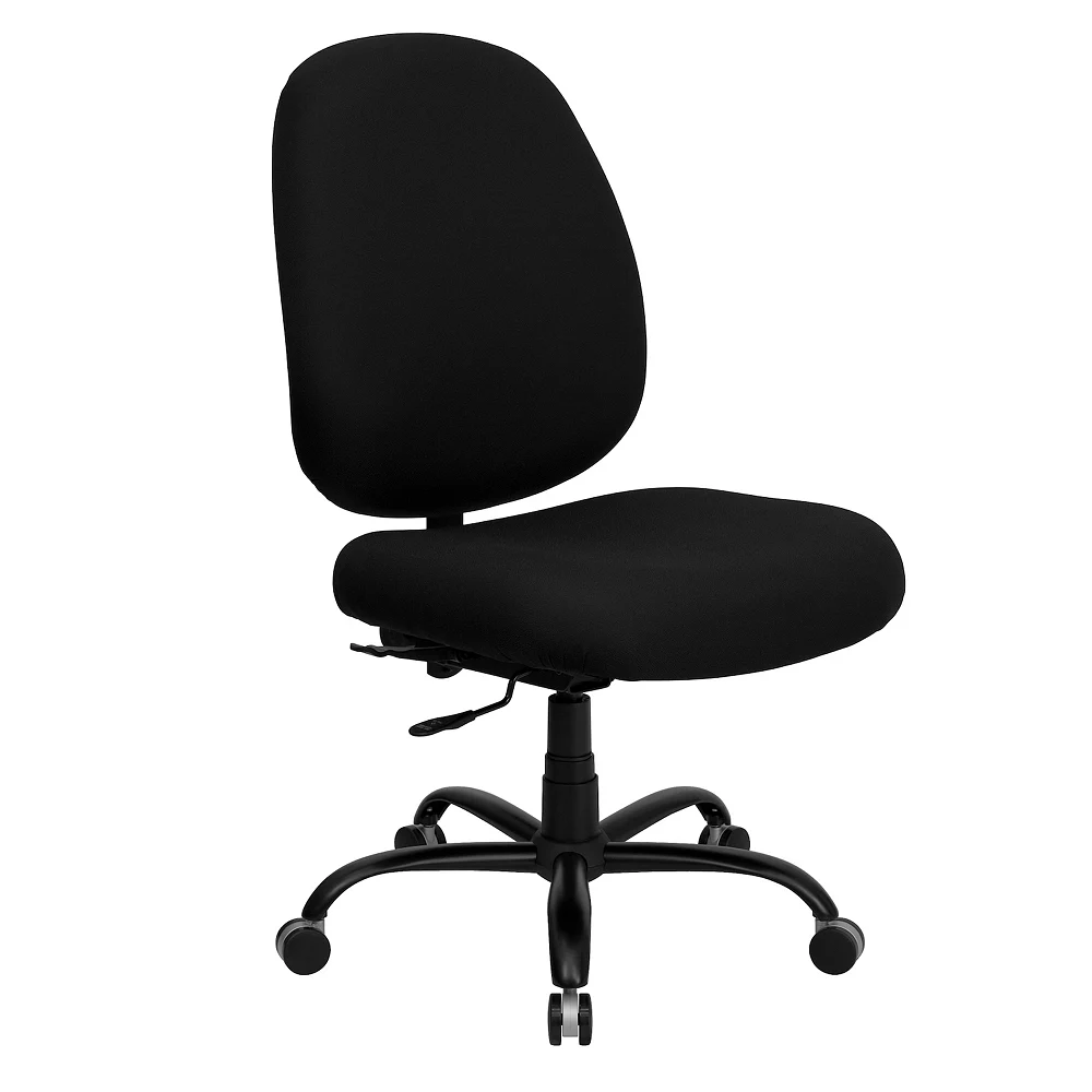 Emma And Oliver 400 Lb. Big & Tall High Back Black Fabric Adjustable Back Ergonomic Office Chair 3 Emma And Oliver 400 Lb. Big & Tall High Back Black Fabric Adjustable Back Ergonomic Office Chair