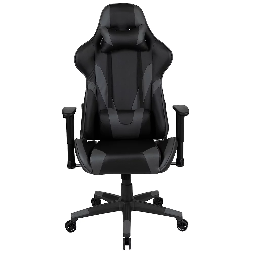 Emma And Oliver Z200 Fully Reclining Racing Gaming Ergonomic Chair, Blue LeatherSoft 6 Emma And Oliver Z200 Fully Reclining Racing Gaming Ergonomic Chair, Blue LeatherSoft - Image 4