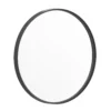 Emma And Oliver Edirne 27.5" Round Wall Mirror With Black Metal Frame, Silver Backing For Clarity And Shatterproof Glass For Entryways, Bathrooms & More -Home furnishings 5978603 Black
