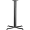 Emma And Oliver 33" X 33" Cast Iron Bar Table X-Base With 4" Dia. Column -Home furnishings 5979260