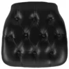 Emma And Oliver Indoor Hard Black Tufted Vinyl Chiavari/Dining Chair Cushion -Home furnishings 5979672 Black