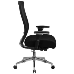Emma And Oliver 24/7 300 Lb. High Back Black Mesh Ergonomic Office Chair, Seat Slider/Lumbar 9 Emma And Oliver 24/7 300 Lb. High Back Black Mesh Ergonomic Office Chair, Seat Slider/Lumbar -Home furnishings 5979751 ALT3