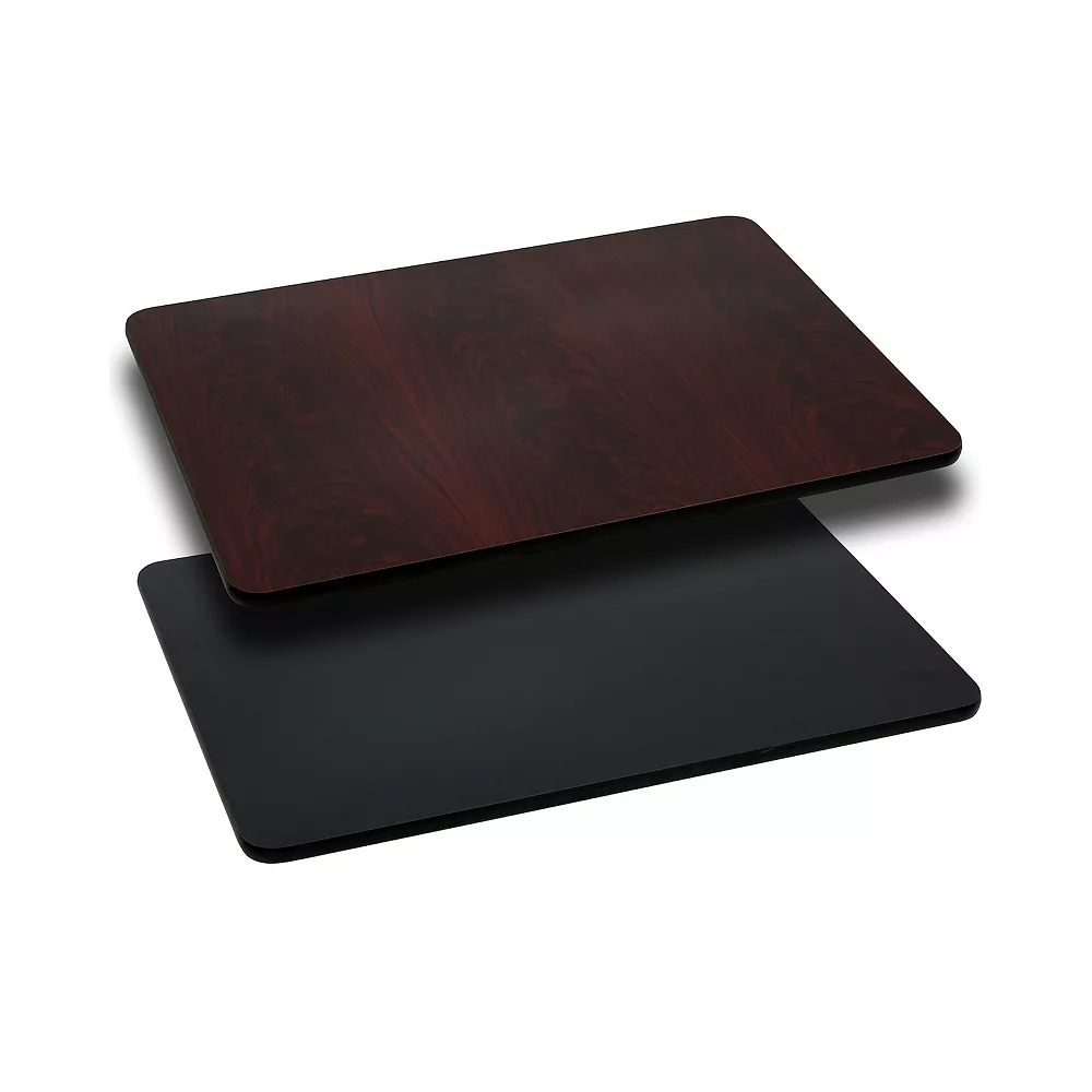 Emma And Oliver 24"x42" Rectangular Natural/Walnut Reversible Laminate Table Top 3 Emma And Oliver 24"x42" Rectangular Natural/Walnut Reversible Laminate Table Top
