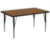 Emma And Oliver 36x72 Oak HP Laminate Preschool Activity Table -Home furnishings 5980470 Oak