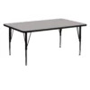 Emma And Oliver 24x60 Oak HP Laminate Preschool Activity Table -Home furnishings 5980542 Gray