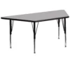 Emma And Oliver Trapezoid Grey Thermal Laminate Preschool Activity Table 2 Emma And Oliver Trapezoid Grey Thermal Laminate Preschool Activity Table -Home furnishings 5980553 Gray