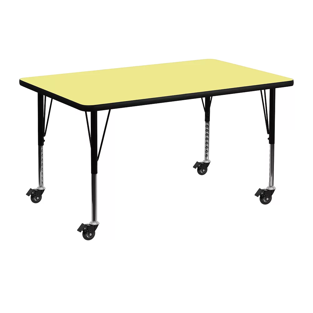 Emma And Oliver Mobile 30x48 Grey Thermal Laminate Preschool Activity Table 3 Emma And Oliver Mobile 30x48 Grey Thermal Laminate Preschool Activity Table