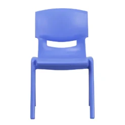 Emma And Oliver 4 Pack Blue Plastic Stack School Chair With 15.5"H Seat, 3rd-7th School Chair 9 Emma And Oliver 4 Pack Blue Plastic Stack School Chair With 15.5"H Seat, 3rd-7th School Chair -Home furnishings 5985693 ALT3