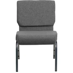 Emma And Oliver 21"W Stacking Church Chair In Black Fabric - Silver Vein Frame 9 Emma And Oliver 21"W Stacking Church Chair In Black Fabric - Silver Vein Frame -Home furnishings 5985717 ALT3