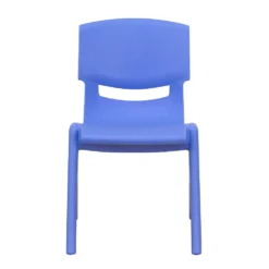 Emma And Oliver 10 Pack Nat Plastic Stackable School Chair With 12" Seat Height - Preschool Seating -Home furnishings 6049043 ALT3