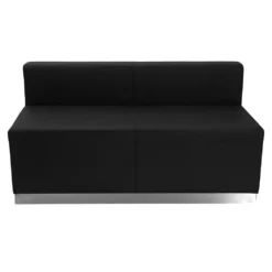Emma And Oliver Black LeatherSoft Reception Configuration, 4 Pieces -Home furnishings 6049054 ALT3