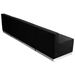 Emma And Oliver Black LeatherSoft Reception Configuration, 3 Pieces -Home furnishings 6049094 ALT2