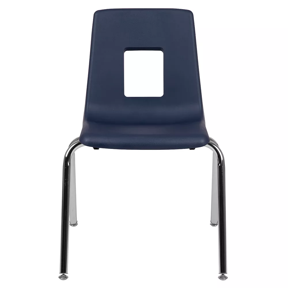 Emma And Oliver Black Student Stack School Chair - 18-inch 6 Emma And Oliver Black Student Stack School Chair - 18-inch - Image 4