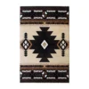 Emma And Oliver Santa Fe 8x10 Berber Olefin Accent Rug With Complementary Southwestern Pattern In Beige, Black And Brown And Jute Backing 1 Emma And Oliver Santa Fe 8x10 Berber Olefin Accent Rug With Complementary Southwestern Pattern In Beige, Black And Brown And Jute Backing -Home furnishings 6169771