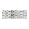 Emma And Oliver 2' X 6' Ivory And Black Geometric Style Modern Bohemian Design Area Rug 1 Emma And Oliver 2' X 6' Ivory And Black Geometric Style Modern Bohemian Design Area Rug -Home furnishings 6170059