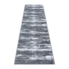 Emma And Oliver Tempest 2'x7' Scraped Look Accent Rug In Gray, Black & White With Natural Jute Backing For Hallway, Entryway & More