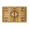 Emma And Oliver Reno 2x3 Olefin Accent Rug With Southwestern Geometric Arrow Design In Brown, Black, Beige & Ivory And Natural Jute Backing -Home furnishings 6170260