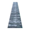 Emma And Oliver Tempest 3'x16' Scraped Look Accent In Turquoise, Gray, Black & White With Natural Jute Backing For Hallway, Entryway & More -Home furnishings 6170610